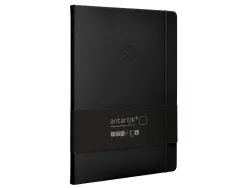 Carnet fermeture elastique antartik notes couverture rigide a4 papier uni ivoire 100 feuilles 80gr fsc coloris noir