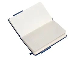 Carnet fermeture elastique antartik notes couverture rigide a6 ligne 100 feuilles 80gr fsc coloris bleu marine