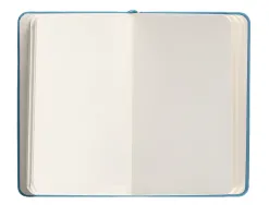 Carnet fermeture elastique antartik notes couverture rigide a6 papier uni ivoire 100 feuilles 80gr fsc bleu ciel