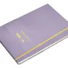 Carnet fermeture elastique jaune antartik notes couverture rigide a4 ligne 100 feuilles 80gr fsc coloris lilas