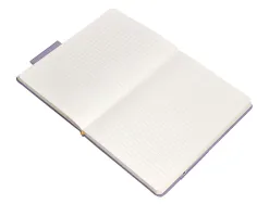 Carnet fermeture elastique jaune antartik notes couverture rigide a4 ligne 100 feuilles 80gr fsc coloris lilas