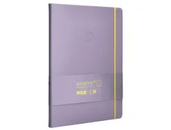 Carnet fermeture elastique jaune antartik notes couverture rigide a4 ligne 100 feuilles 80gr fsc coloris lilas