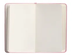 Carnet fermeture elastique antartik notes couverture rigide a6 papier uni ivoire 100 feuilles 80gr fsc rose pastel