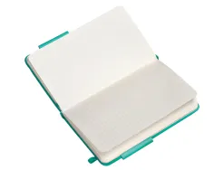 Carnet fermeture elastique antartik notes couverture rigide a6 ligne 100 feuilles 80gr fsc coloris turquoise