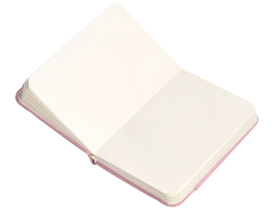 Carnet fermeture elastique antartik notes couverture rigide a7 papier uni ivoire 80 feuilles 80gr fsc rose pastel