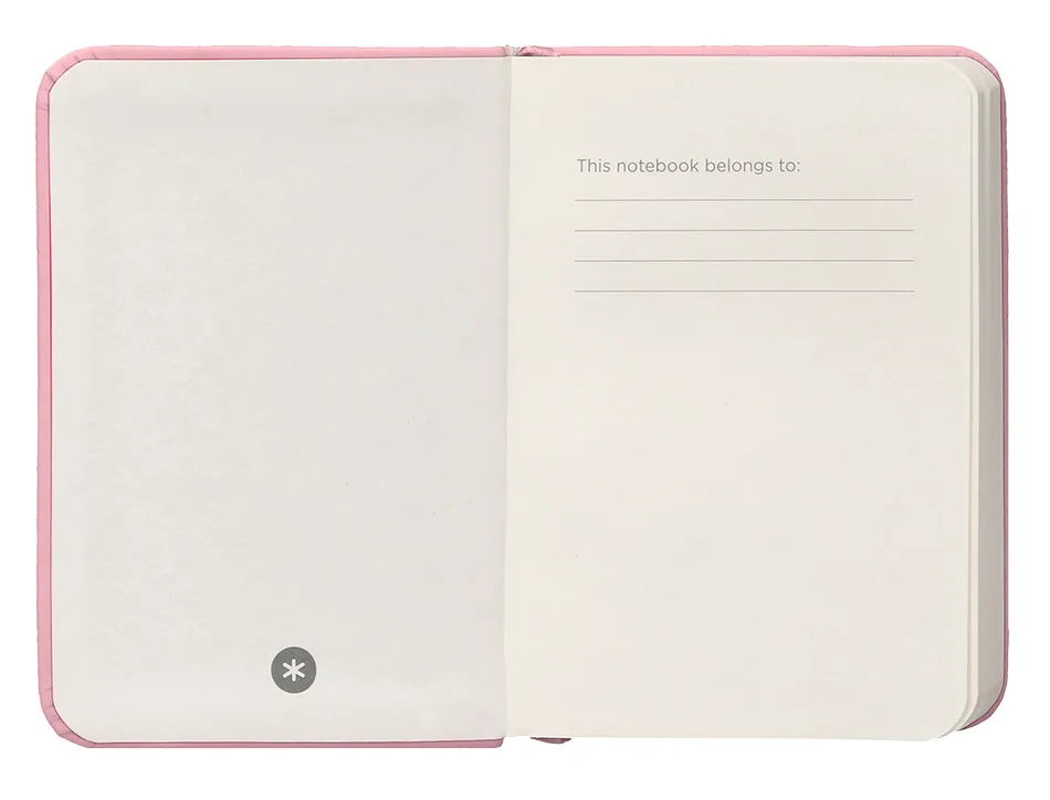 Carnet fermeture elastique antartik notes couverture rigide a7 papier uni ivoire 80 feuilles 80gr fsc rose pastel