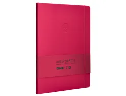 Carnet fermeture elastique antartik notes couverture rigide a4 ligne 100 feuilles 80gr fsc coloris framboise