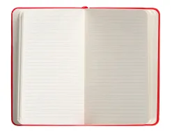 Carnet fermeture elastique antartik notes couverture rigide a6 ligne 100 feuilles 80gr fsc coloris rouge