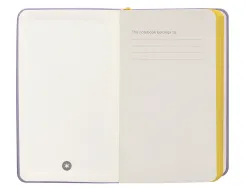 Carnet fermeture elastique jaune antartik notes couverture rigide a6 papier uni ivoire 100 feuilles 80gr fsc lilas