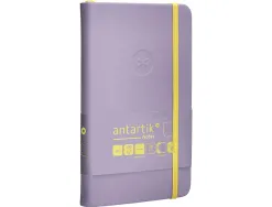 Carnet fermeture elastique jaune antartik notes couverture rigide a6 papier uni ivoire 100 feuilles 80gr fsc lilas