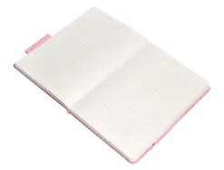 Carnet fermeture elastique antartik notes couverture rigide a4 ligne 100 feuilles 80gr fsc coloris rose pastel