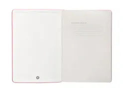 Carnet fermeture elastique antartik notes couverture rigide a4 ligne 100 feuilles 80gr fsc coloris rose pastel