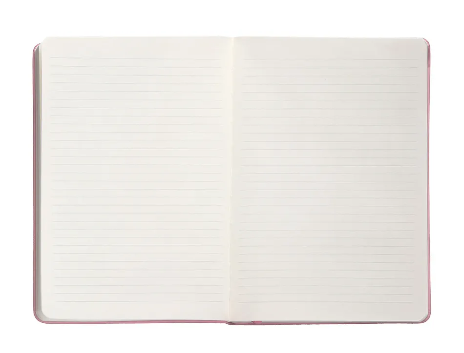 Carnet fermeture elastique antartik notes couverture rigide a4 ligne 100 feuilles 80gr fsc coloris rose pastel