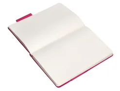 Carnet fermeture elastique antartik notes couverture rigide a5 papier uni ivoire 100 feuilles 80gr fsc framboise