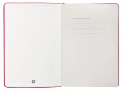 Carnet fermeture elastique antartik notes couverture rigide a5 papier uni ivoire 100 feuilles 80gr fsc framboise