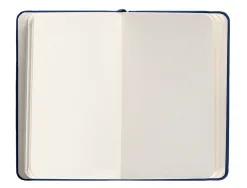 Carnet fermeture elastique antartik notes couverture rigide a6 papier uni ivoire 100 feuilles 80gr fsc bleu marine