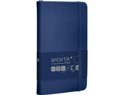 Carnet fermeture elastique antartik notes couverture rigide a6 papier uni ivoire 100 feuilles 80gr fsc bleu marine