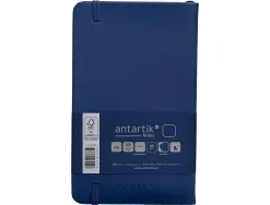 Carnet fermeture elastique antartik notes couverture rigide a6 papier uni ivoire 100 feuilles 80gr fsc bleu marine