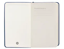 Carnet fermeture elastique antartik notes couverture rigide a6 papier uni ivoire 100 feuilles 80gr fsc bleu marine