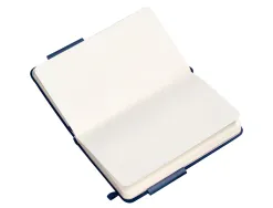 Carnet fermeture elastique antartik notes couverture rigide a6 papier uni ivoire 100 feuilles 80gr fsc bleu marine