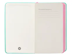 Carnet fermeture elastique rose antartik notes couverture rigide a6 papier uni ivoire 100 feuilles 80gr fsc turquoise