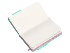 Carnet fermeture elastique rose antartik notes couverture rigide a6 papier uni ivoire 100 feuilles 80gr fsc turquoise