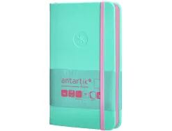 Carnet fermeture elastique rose antartik notes couverture rigide a6 papier uni ivoire 100 feuilles 80gr fsc turquoise