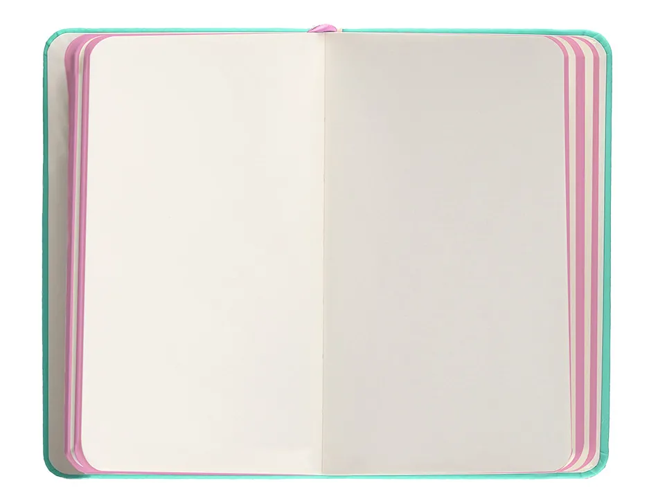 Carnet fermeture elastique rose antartik notes couverture rigide a6 papier uni ivoire 100 feuilles 80gr fsc turquoise