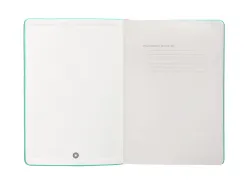 Carnet fermeture elastique rose antartik notes couverturerigide a4 ligne 100 feuilles 80gr fsc coloris turquoise