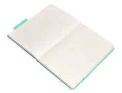 Carnet fermeture elastique rose antartik notes couverturerigide a4 ligne 100 feuilles 80gr fsc coloris turquoise