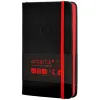 Carnet fermeture elastique rouge antartik notes couverture rigide a6 ligne 100feuilles 80gr fsc coloris noir