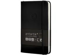 Carnet fermeture elastique antartik notes couverture rigide a6 papier uni ivoire 100 feuilles 80gr fsc coloris noir