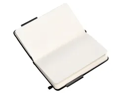 Carnet fermeture elastique antartik notes couverture rigide a6 papier uni ivoire 100 feuilles 80gr fsc coloris noir