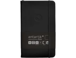 Carnet fermeture elastique antartik notes couverture rigide a6 papier uni ivoire 100 feuilles 80gr fsc coloris noir