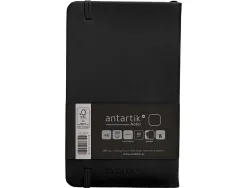 Carnet fermeture elastique antartik notes couverture rigide a6 papier uni ivoire 100 feuilles 80gr fsc coloris noir