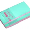 Carnet fermeture elastique rose antartik notes couverture souple a6 papier uni ivoire 100 feuilles 80gr fsc turquoise