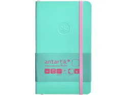 Carnet fermeture elastique rose antartik notes couverture souple a6 papier uni ivoire 100 feuilles 80gr fsc turquoise