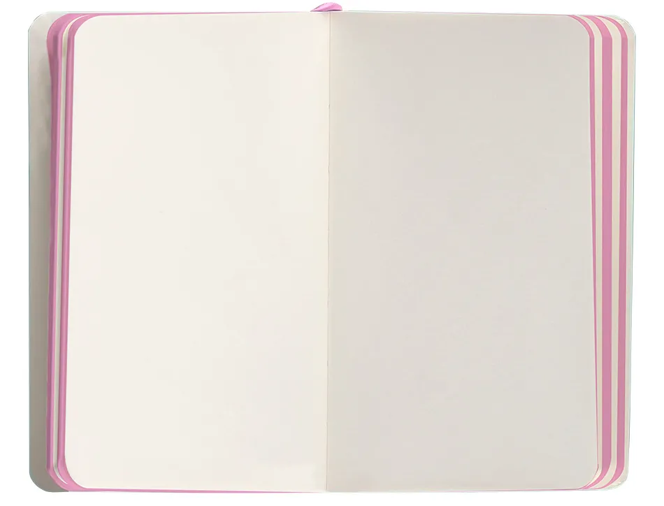 Carnet fermeture elastique rose antartik notes couverture souple a6 papier uni ivoire 100 feuilles 80gr fsc turquoise