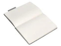 Carnet fermeture elastique turquoise antartik notes couverture rigide a4 papier uni ivoire 100 feuilles 80gr fsc gris