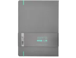 Carnet fermeture elastique turquoise antartik notes couverture rigide a4 ligne 100feuilles 80gr fsc coloris gris