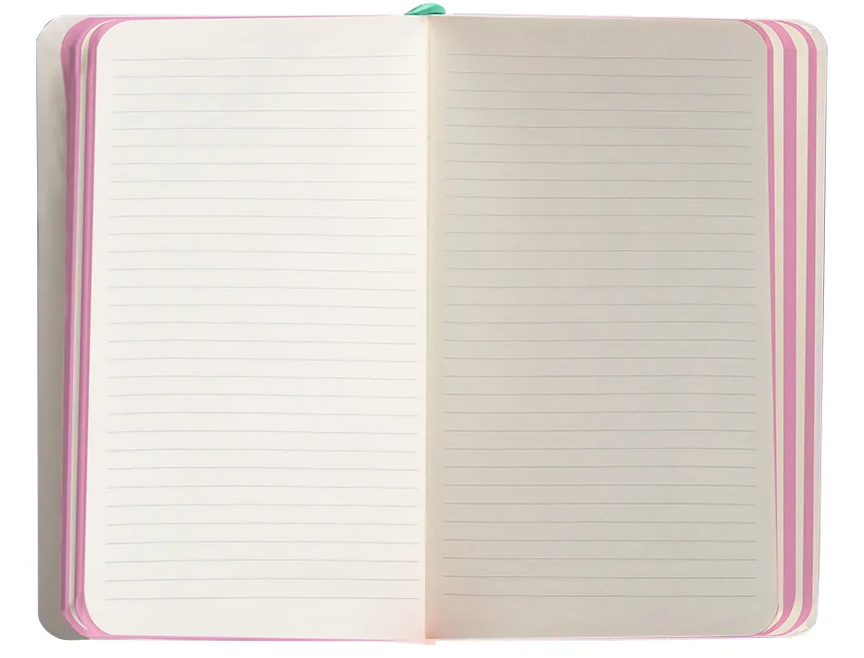 Carnet fermeture elastique rose antartik notes couverturesouple a6 ligne 100 feuilles 80gr fsc coloris turquoise