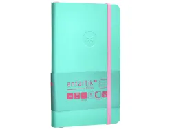 Carnet fermeture elastique rose antartik notes couverturesouple a6 ligne 100 feuilles 80gr fsc coloris turquoise