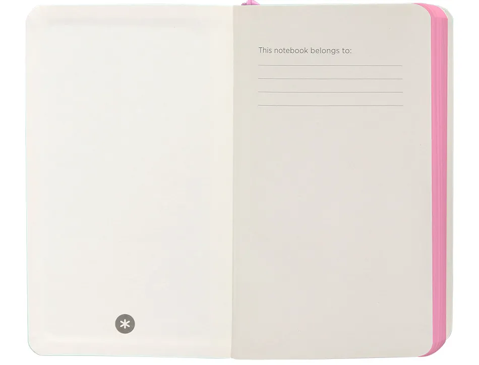 Carnet fermeture elastique rose antartik notes couverturesouple a6 ligne 100 feuilles 80gr fsc coloris turquoise