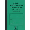 Carnet maintenance elve appareils de levage protege-cahier cristal 21x13cm 32 pages