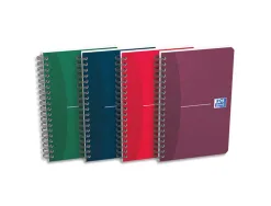 Carnet oxford essentials reliure intégrale couverture pelliculée 11x17cm 180 pages 5x5mm coloris assortis