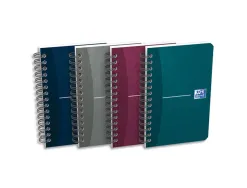 Carnet oxford essentials reliure intégrale couverture pelliculée 9x14cm 100 pages 5x5mm coloris assortis