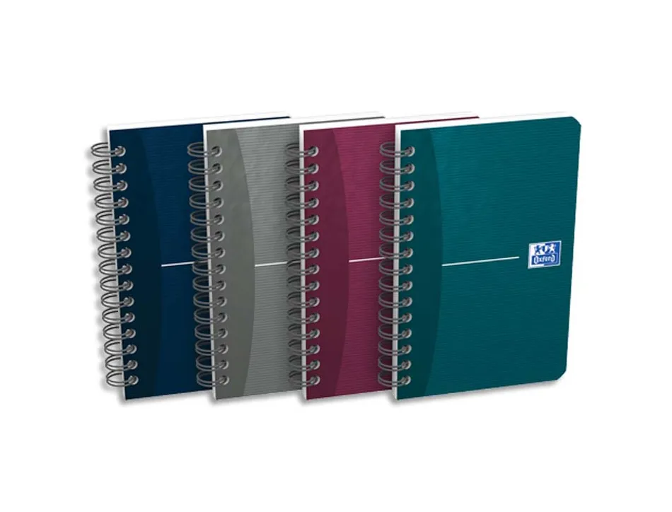 Carnet oxford essentials reliure intégrale couverture pelliculée 9x14cm 100 pages 5x5mm coloris assortis