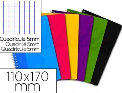 Carnet oxford reliure intégrale optik paper 11x17cm 100 pages 5x5mm 90g coloris assortis