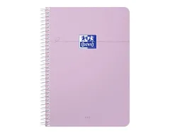 Carnet oxford smart spirale 105x148mm 100 pages optik paper 5x5 coloris pastel assortis lot 20 unites
