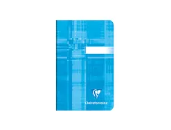 Carnet piqué clairefontaine papier vélin velouté couverture pelliculée lavable 9x14cm 96 pages 90g 5x5mm